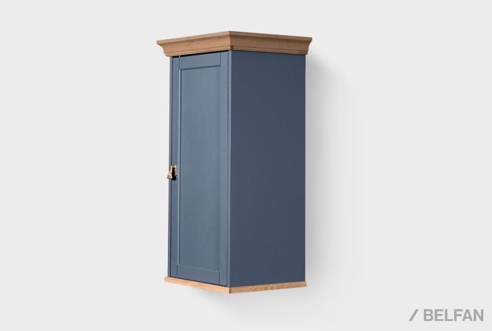 Шкаф настенный "Стюарт" (правый) массив и шпон дуба 2