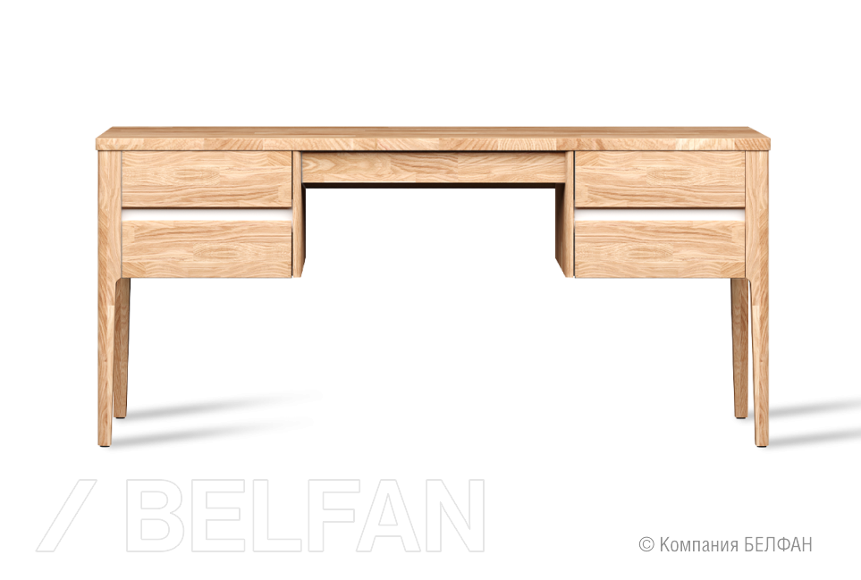 Стол письменный "Wallstreet" (2 тумбы) массив дуба, МДФ 1