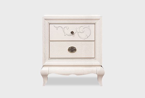 Тумба прикроватная "Соната" (декор) массив и шпон дуба 9