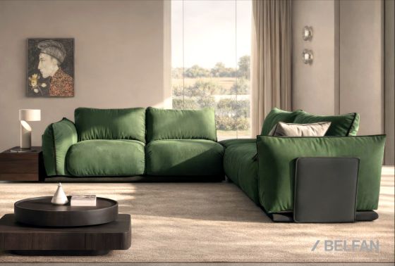 «ФЕРРЕ» диван трёхместный с пуфом #5