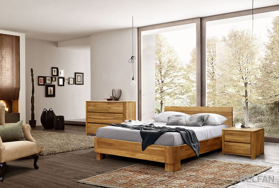Кровать "Норд" массив дуба 7