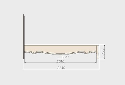 Кровать "Трио" (низкое изножье); без основания, без матраса; *ММ-277-02/18Б; (1800x2000); коньяк с серебряной патиной+серебро