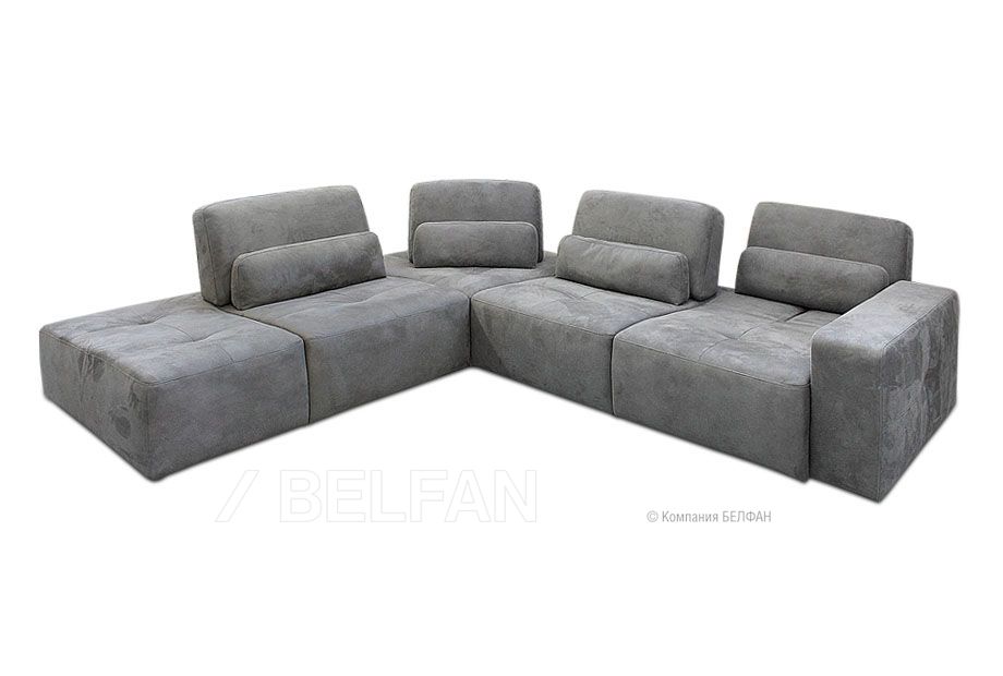 "Бакстер" диван угловой с оттоманкой; нераскл.; М0+М2+М9+М1+М6; правый; начальная группа ткани