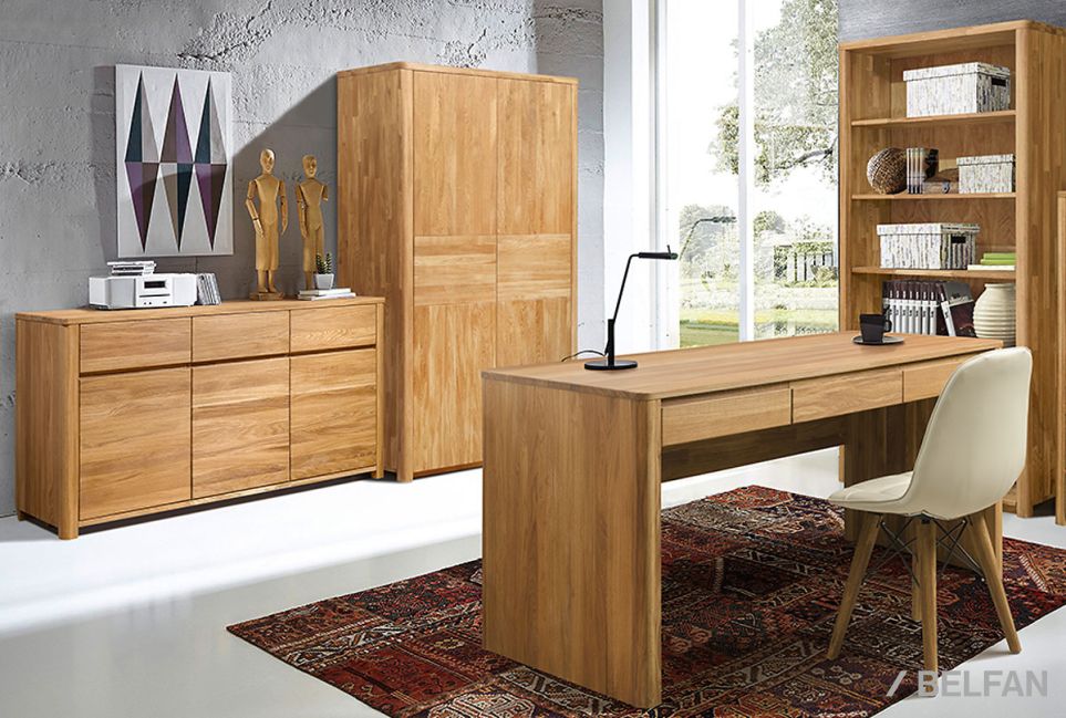 Тумба 3-х дверная "Норд" массив дуба 6