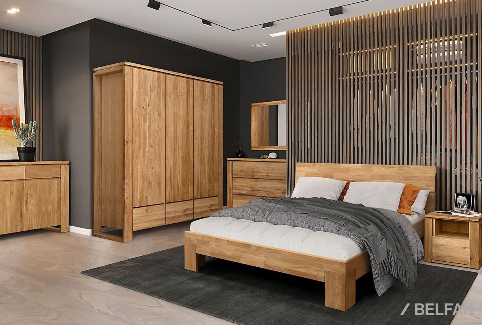 Кровать "Берген" С массив дуба 2