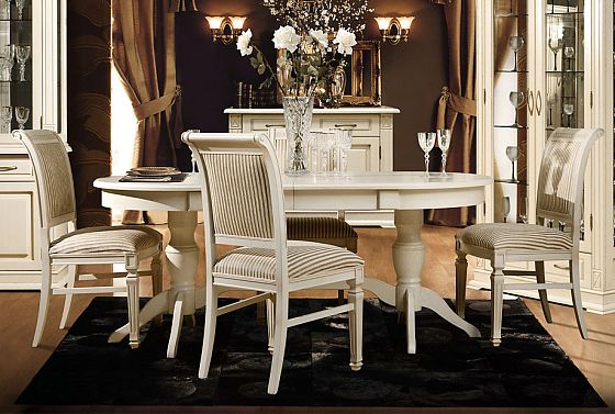 Стол обеденный "Верди Люкс 3РД" массив и шпон дуба 4