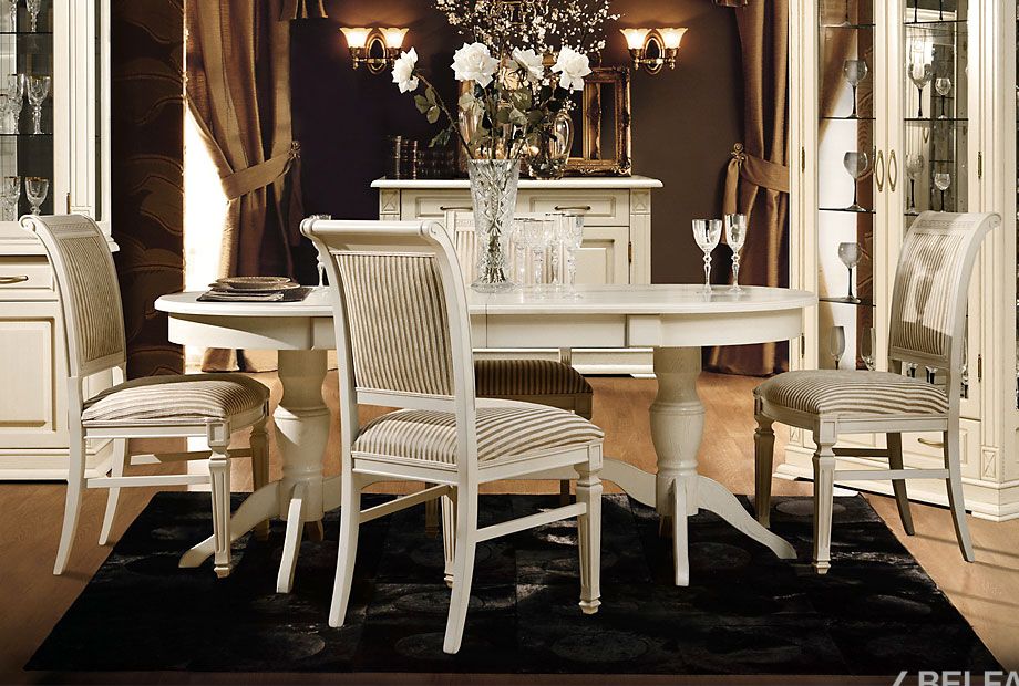 Стол обеденный "Верди Люкс 3РД" массив и шпон дуба 3