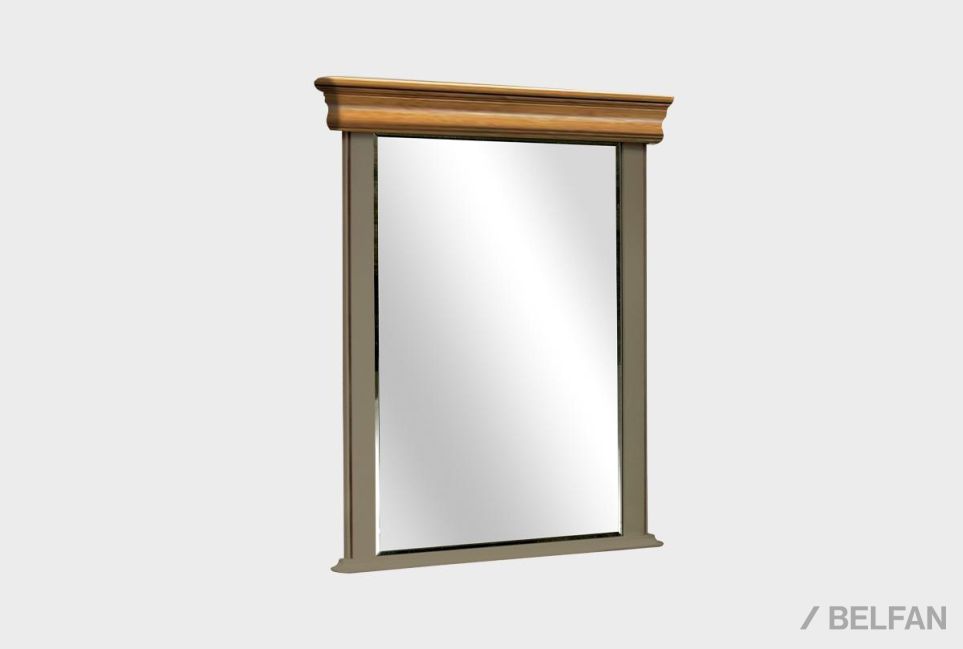 Зеркало "Оливия" массив и шпон ольхи 2