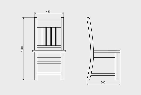 Стул "Горд" массив дуба 5