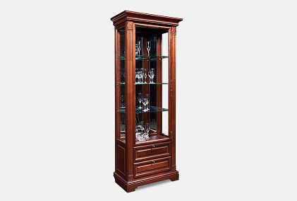 Шкаф с витриной "Престиж" 6