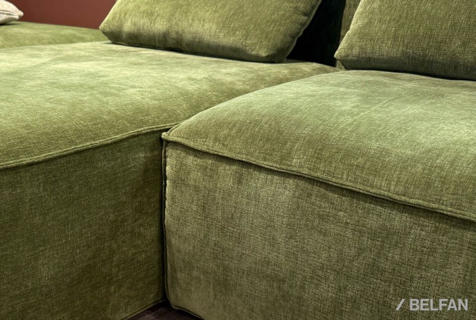 "HUGO" диван с оттоманкой и пуфом 4