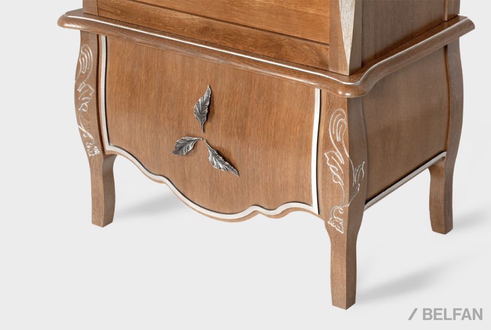 Стеллаж "Трио" массив и шпон дуба 5