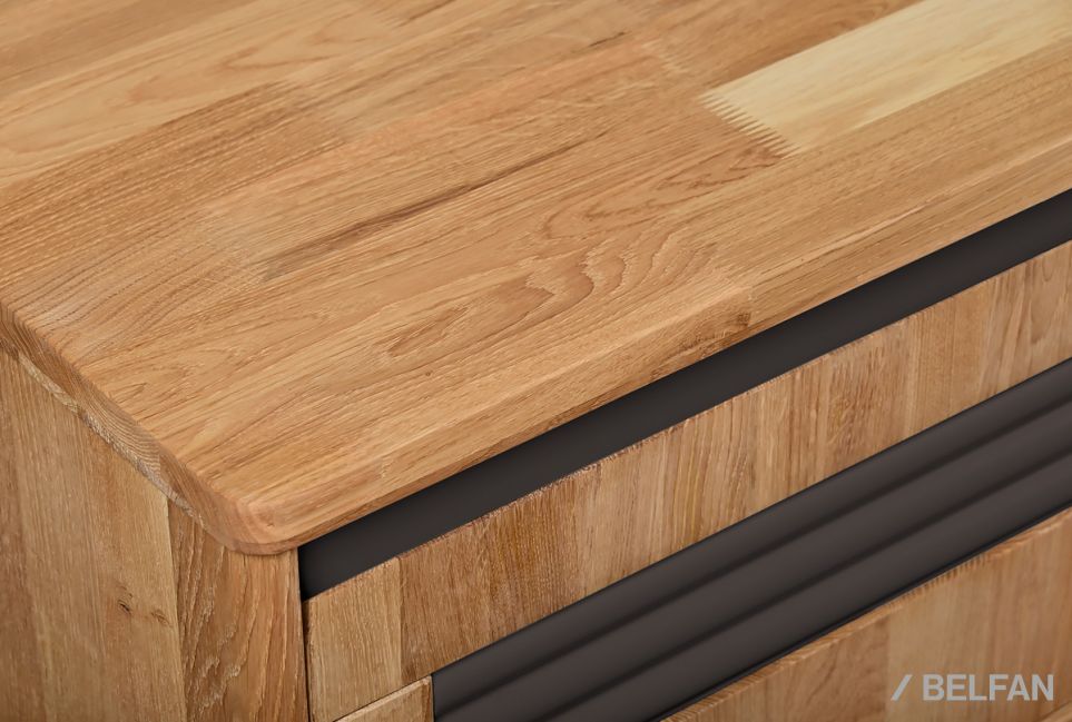 Тумба под ТВ "Wallstreet" 170 массив дуба, МДФ 3