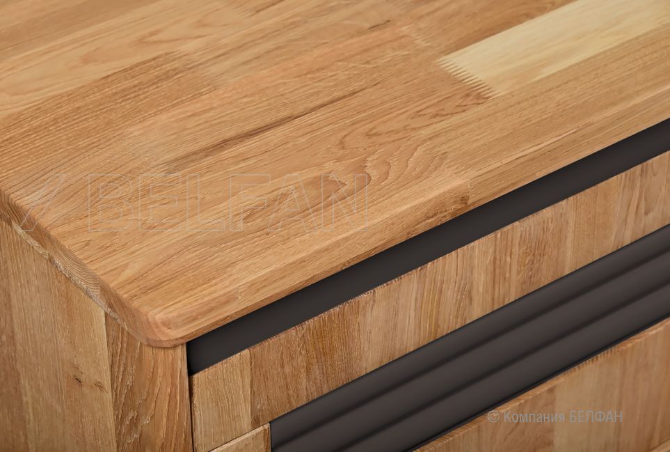 Тумба под ТВ "Wallstreet" 170 массив дуба, МДФ 3