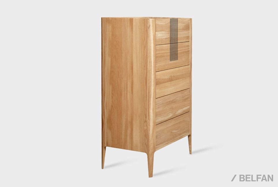 Комод "Бергамо" 5 (высокий) массив дуба 3