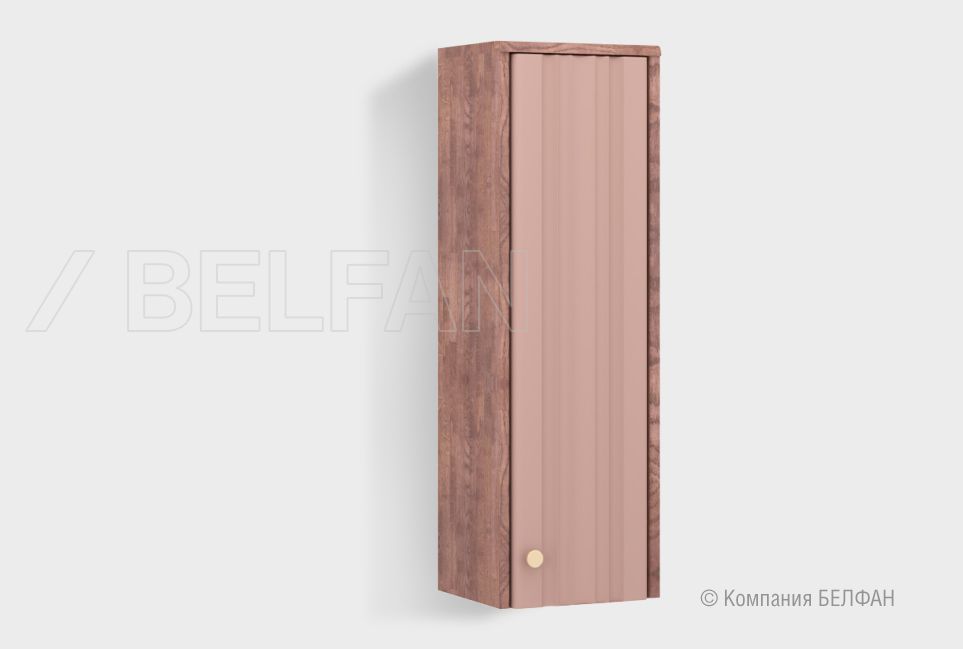 Шкаф настенный "Меридиан" (правый) массив дуба, МДФ 1