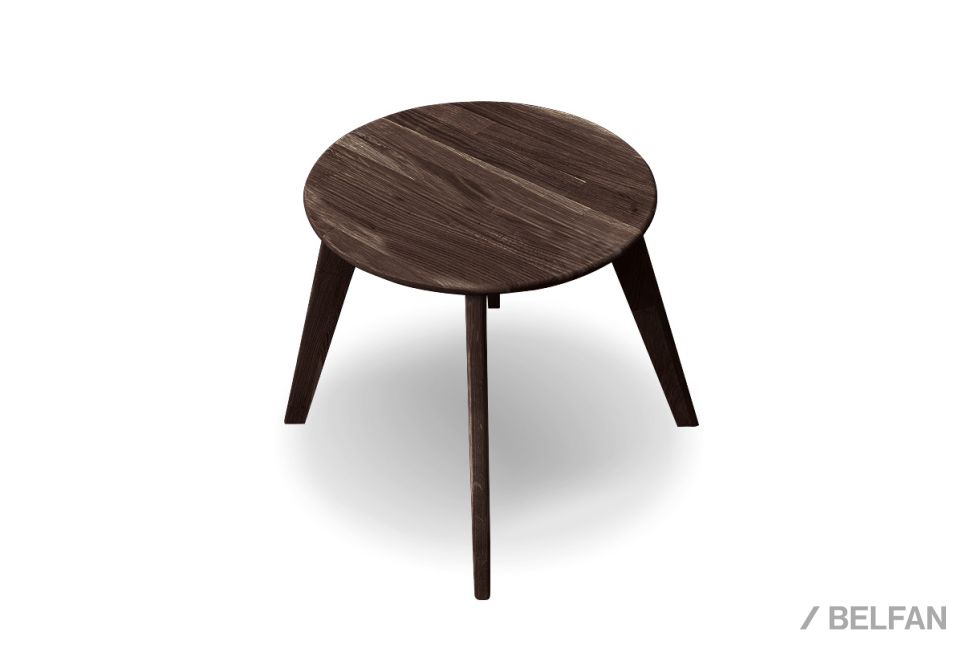 Стол журнальный "Art Collection" круглый 263 массив дуба 1