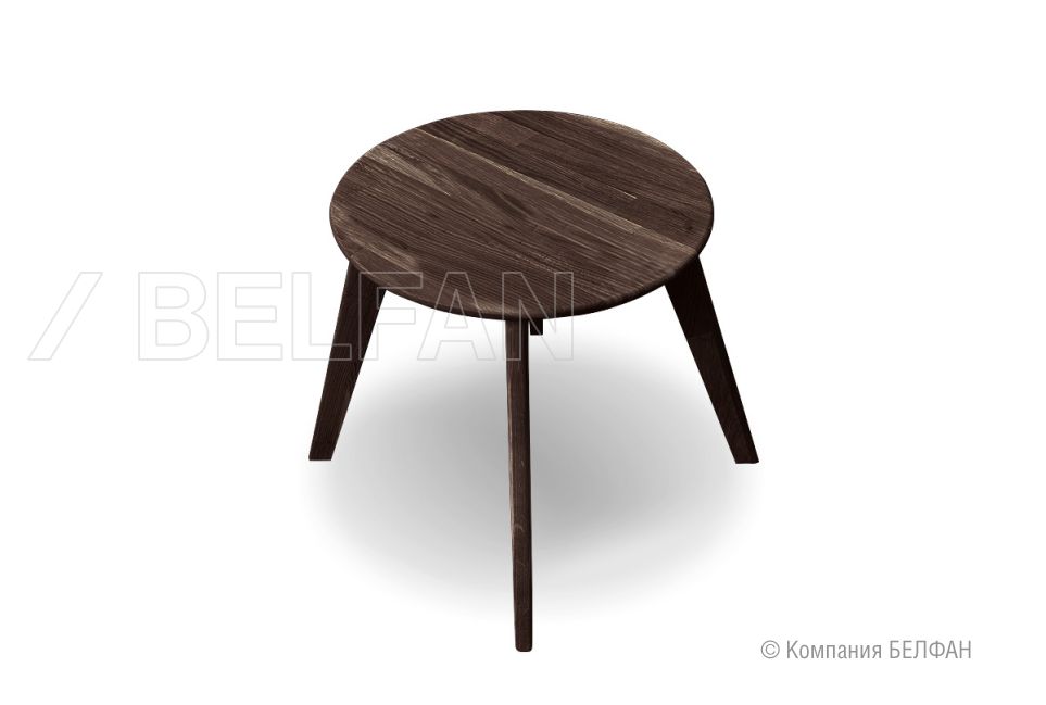 Стол журнальный "Art Collection" круглый 263 массив дуба 1