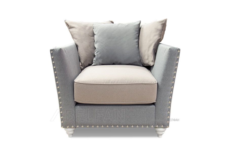"Жаклин-6" кресло; нераскл.; 12; начальная группа ткани; дек. гвозди