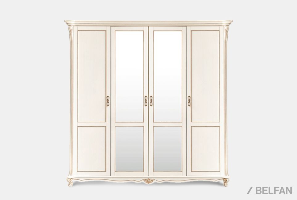 Шкаф 4-х дв. "Алези" массив и шпон дуба 5