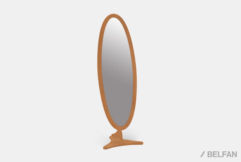 Зеркало напольное "Fleuron" массив и шпон дуба 1