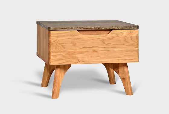 Тумба прикроватная "Elva" B-1 массив и шпон дуба 12