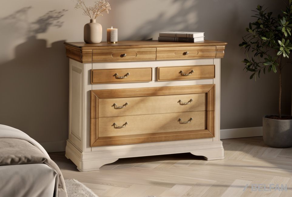 Комод "Оливия" массив и шпон ольхи 1