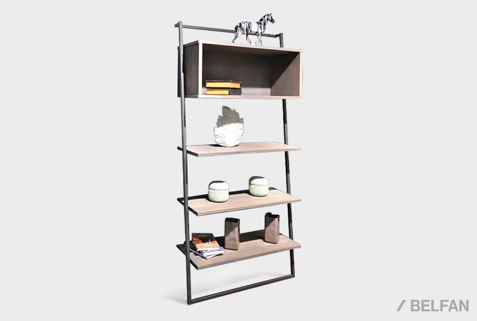 Стеллаж "Art Collection" 445 массив дуба, металл 1