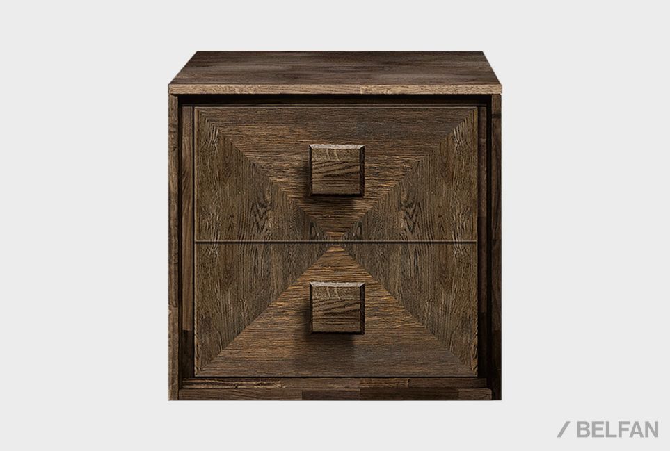 Модуль для стеллажей открытых "Cube Design" (с ящиками) массив дуба 1