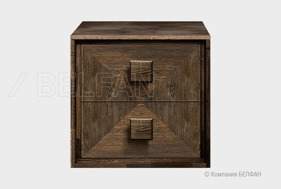 Модуль для стеллажей открытых "Cube Design" (с ящиками) массив дуба 1