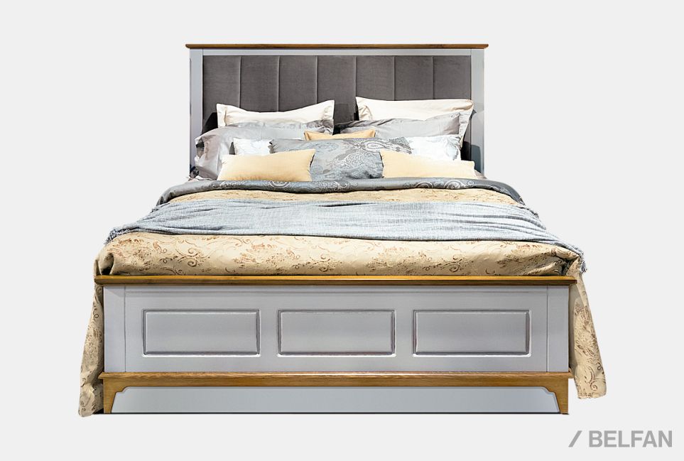 Кровать "Brianson" массив и шпон дуба, МДФ 2