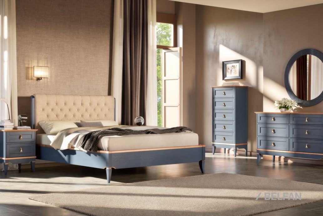 Спальня «Стюарт» #6 марено, натуральный дуб