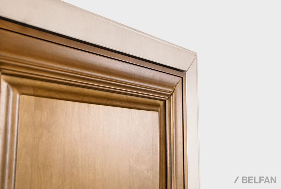 Шкаф навесной закрытый "Оливия" массив и шпон ольхи 4