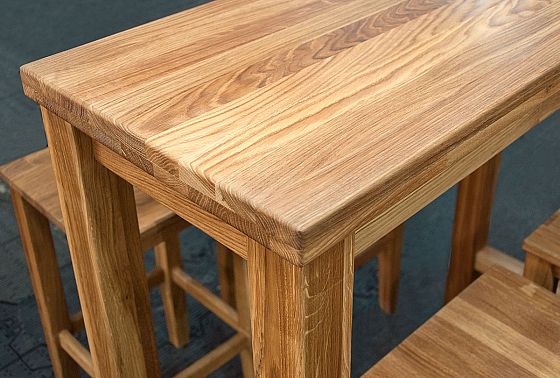 Стол барный "Берген" П-108 массив дуба 8