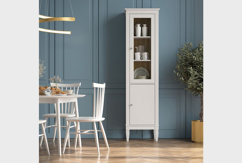 Витрина "Ольса-С" 110; белый лак