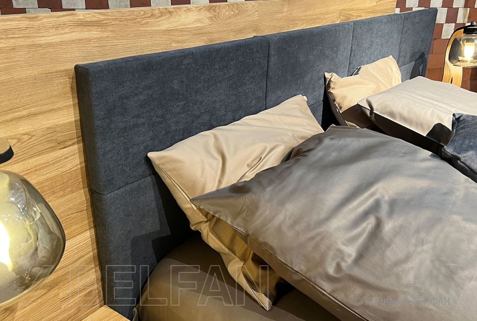 Кровать "Etna" (комбинированная) массив дуба, металл 5