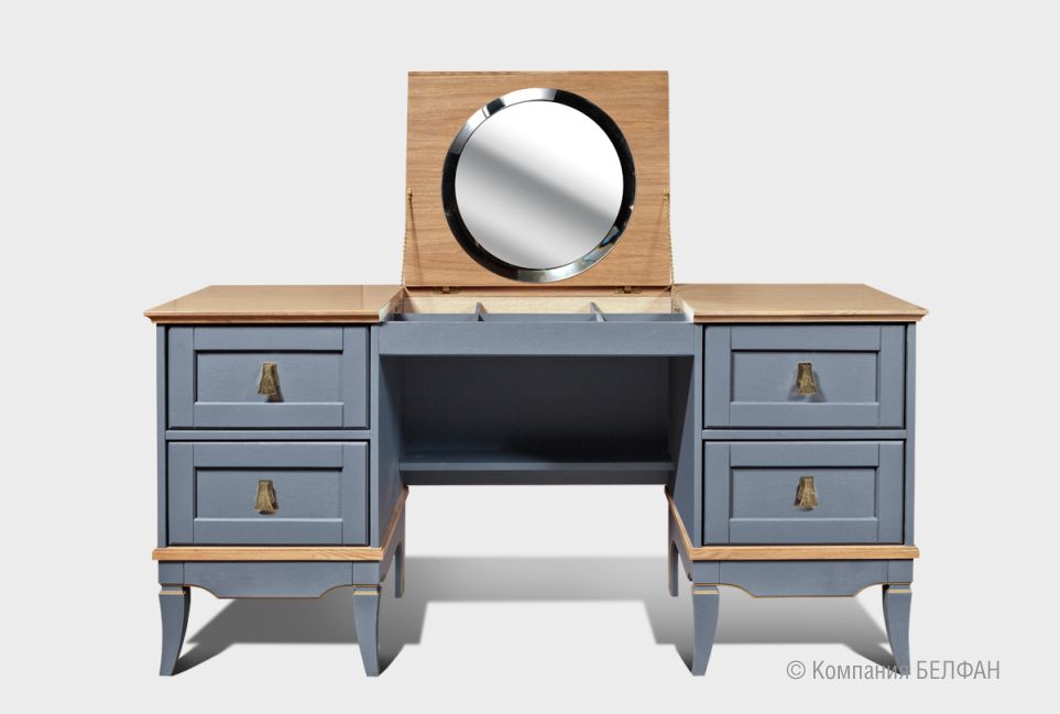 Стол туалетный "Стюарт" (2 тумбы) массив и шпон дуба 5