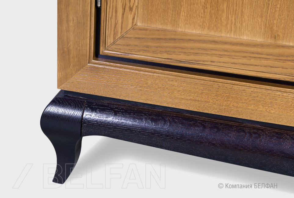 Тумба "Соната" 3 (с ящиками) массив и шпон дуба 3