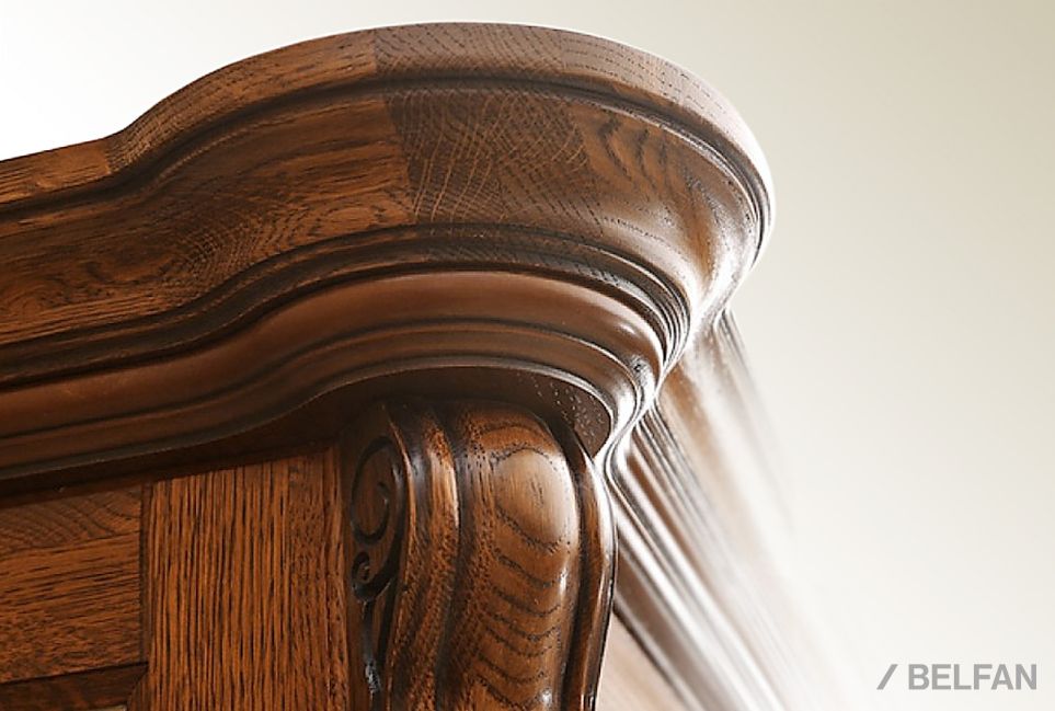 Шкаф 2-х дв. "Алези" без зеркала массив и шпон дуба 2