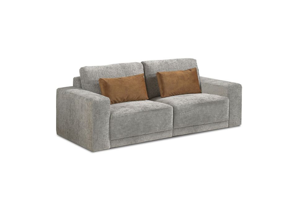 "Lucca" диван 2-х модульный; нераскл.; 1L1R; Loft 18+Vogue 08 (гр. 1/МТХ)