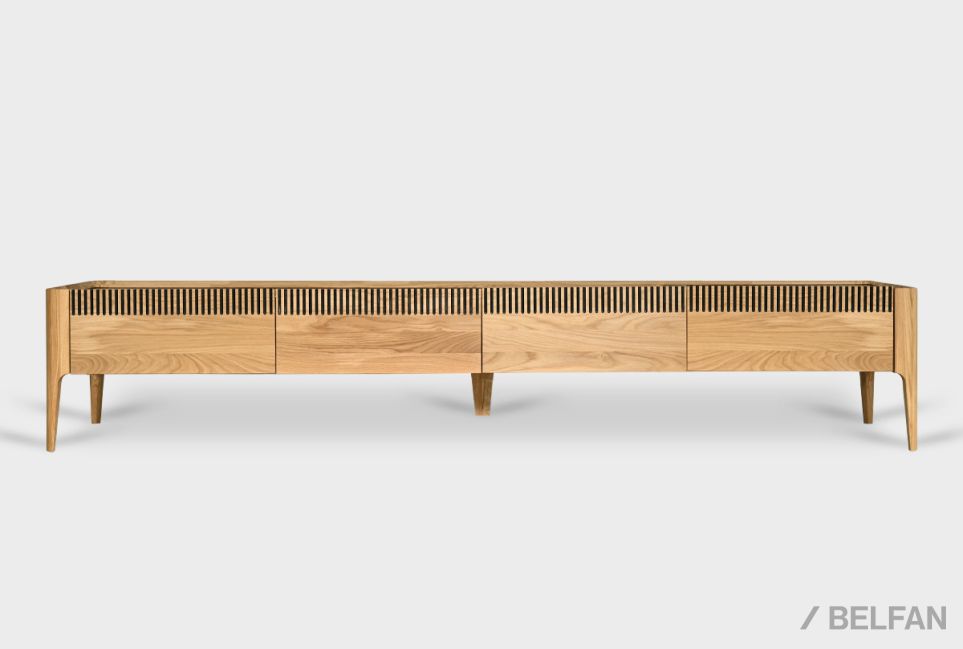 Тумба под ТВ "Bergamo" 200 массив дуба 7