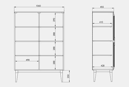 Тумба высокая "Сакраменто"