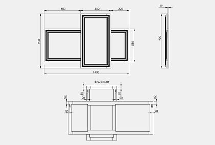Зеркало настенное "Сакраменто"