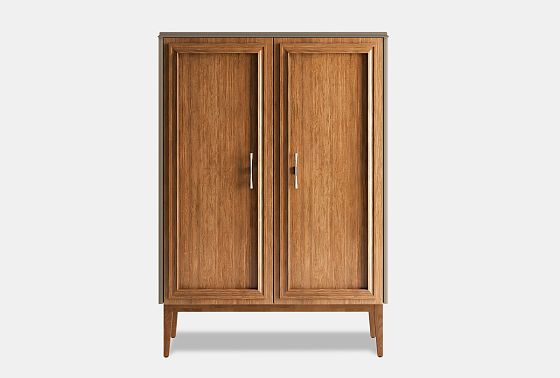 Тумба высокая "Сакраменто" массив и шпон дуба, МДФ 3