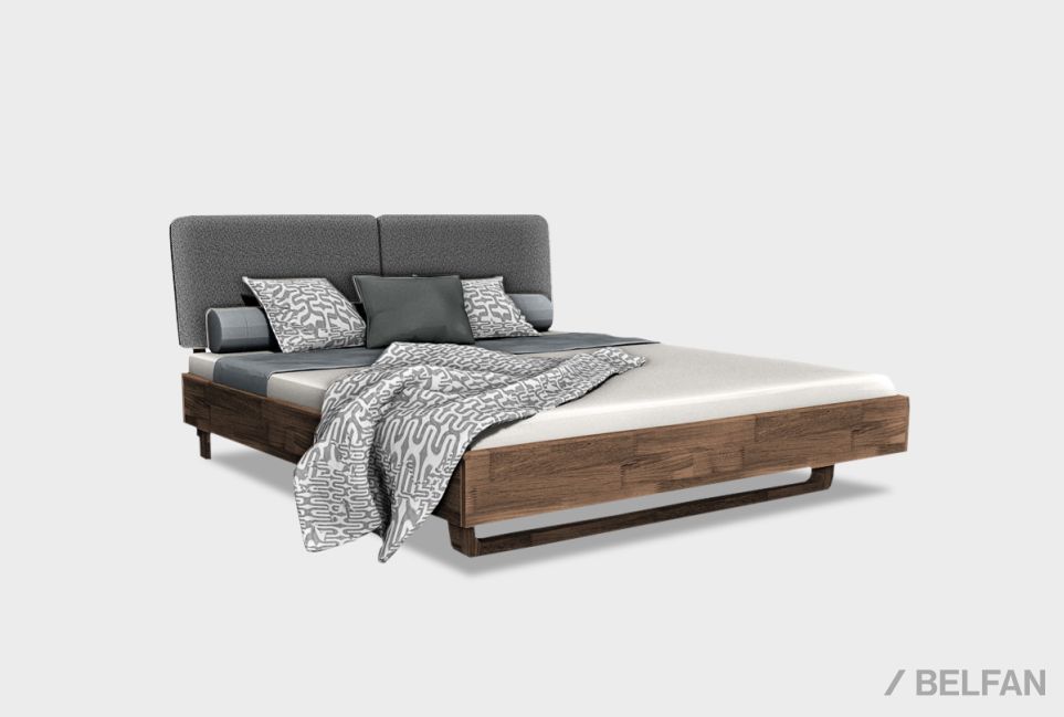 Кровать "Wallstreet" (мягкое изголовье) массив дуба 1