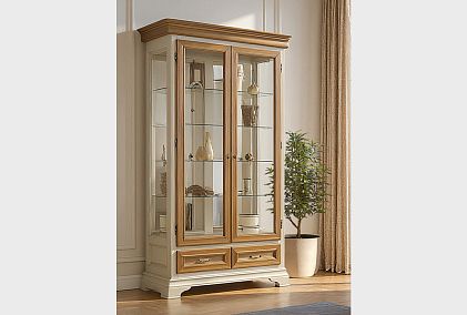 Шкаф с витриной 2-х дверный "Оливия"