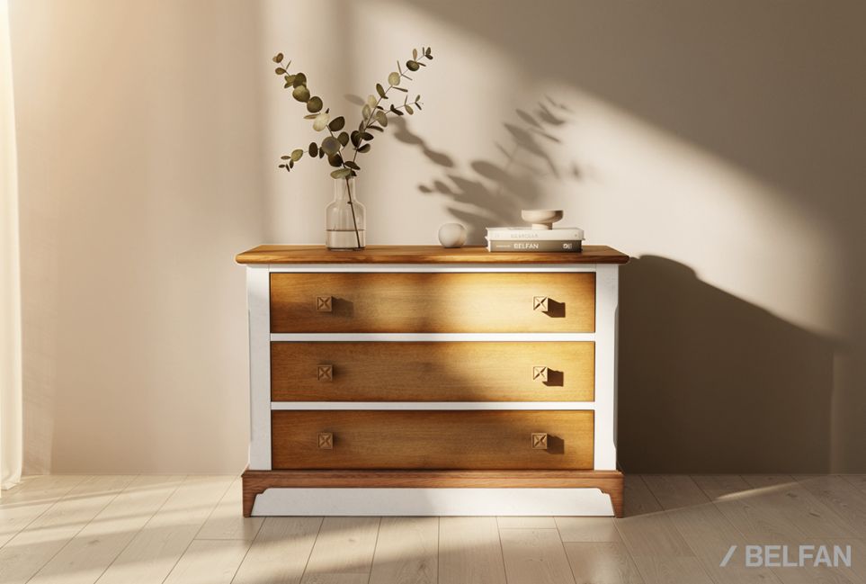 Комод "Brianson" массив и шпон дуба, МДФ 1