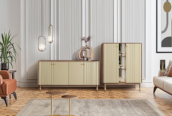 Стол приставной "Меридиан" массив дуба, металл 7