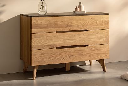 Комод "Элва" B-3; *ВМФ-1571; бейц-масло, графит