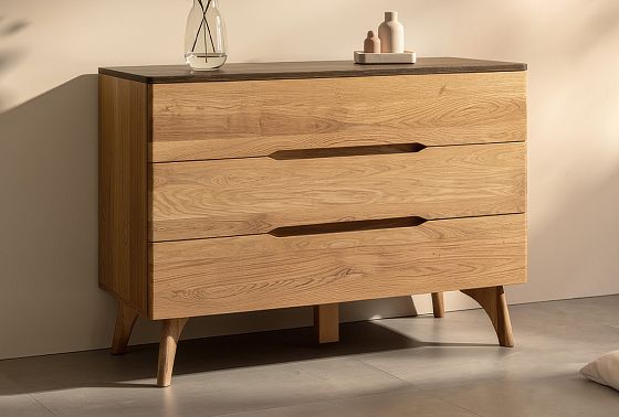 Комод "Элва" B-3 массив и шпон дуба 11